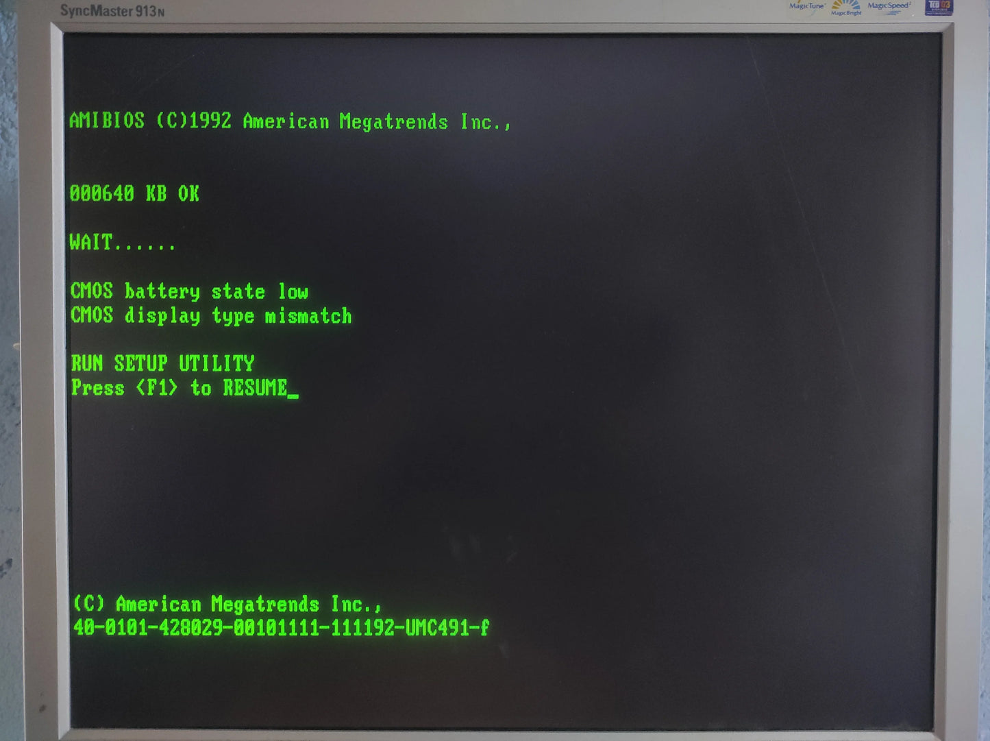TK 386-4N-D02C 386 Baby AT Vintage Retro Motherboard ISA UMC UM82C491 Chipset with Am386-DX40
