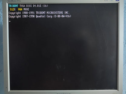 Trident 7210 TVGA9000i-3 512KB Vintage Retro 16-bit ISA VGA Graphics Video Card