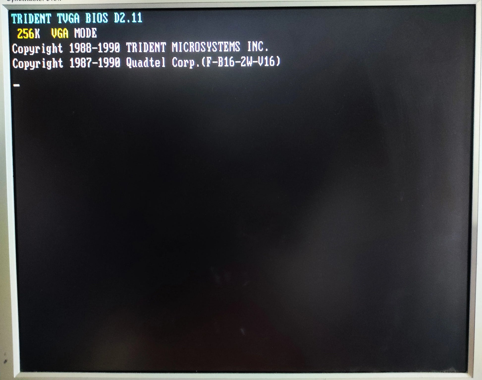 Trident 9016X2/4 LT2 TVGA9000A Vintage Retro 256KB 16-bit ISA Graphics Video Card
