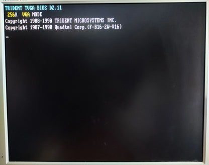 Trident 9016X2/4 LT2 TVGA9000A Vintage Retro 256KB 16-bit ISA Graphics Video Card