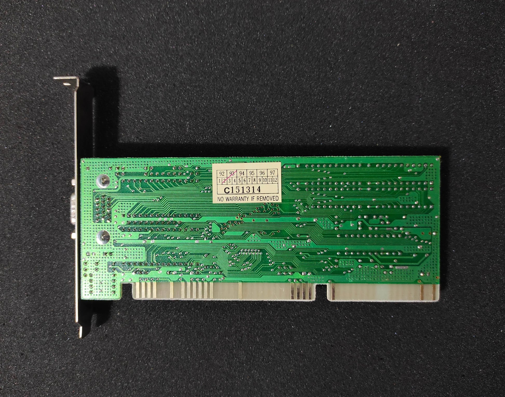 Trident 9016X2/4 LT2 TVGA9000B Vintage Retro 256KB 16-bit ISA Graphics Video Card