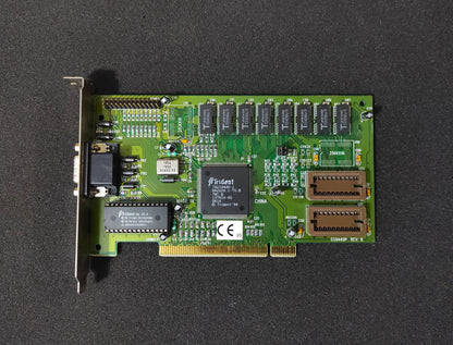 Trident GS9440P GUI9440AGi-1 PCI 1MB VGA Vintage Retro Graphics Card TGUI9440
