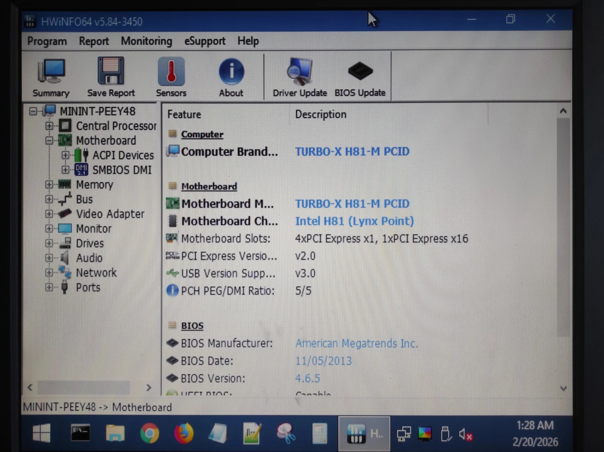 Turbo-X (Wibtek) H81-M PCID Socket 1150 DDR3 mATX Motherboard Intel H81 Chipset