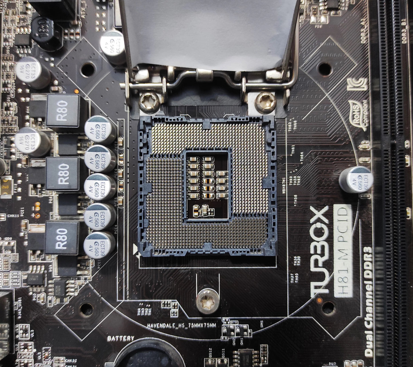 Turbo-X (Wibtek) H81-M PCID Socket 1150 DDR3 mATX Motherboard Intel H81 Chipset