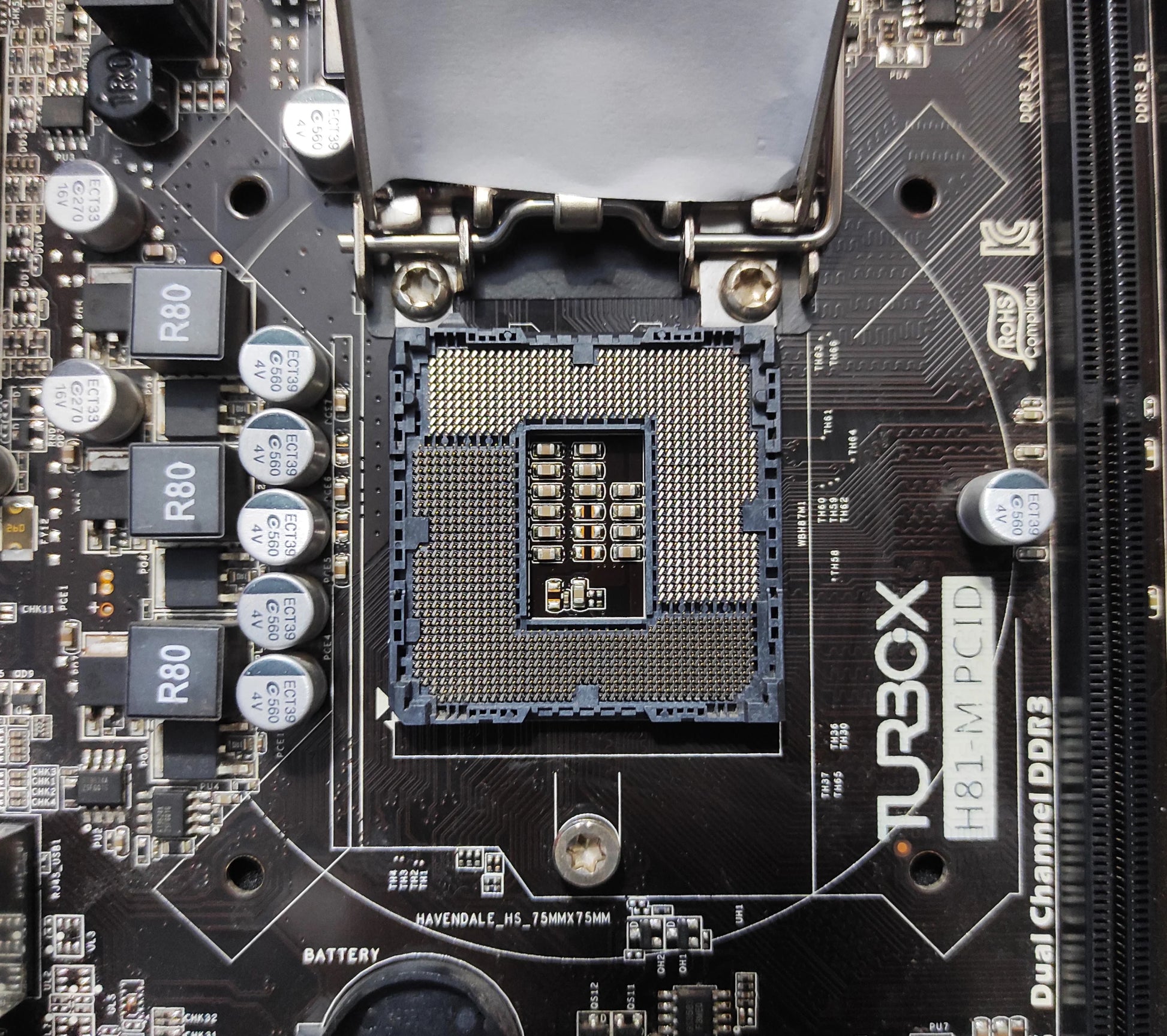 Turbo-X (Wibtek) H81-M PCID Socket 1150 DDR3 mATX Motherboard Intel H81 Chipset