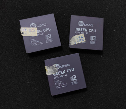 UMC GREEN CPU U5SX 486-40 Socket 3 40MHz 486 SX Vintage Retro Ceramic CPU