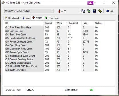 Western Digital Caviar 153AA 15.3GB 2MB 5400RPM IDE Hard Drive HDD WD153AA-00AN0 - Retro PC Hardware & More