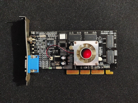 XELO Nvidia GeForce2 MX 400 AGP 64MB VGA Retro Graphics Card GV-2MX00G-000 - Retro PC Hardware & More