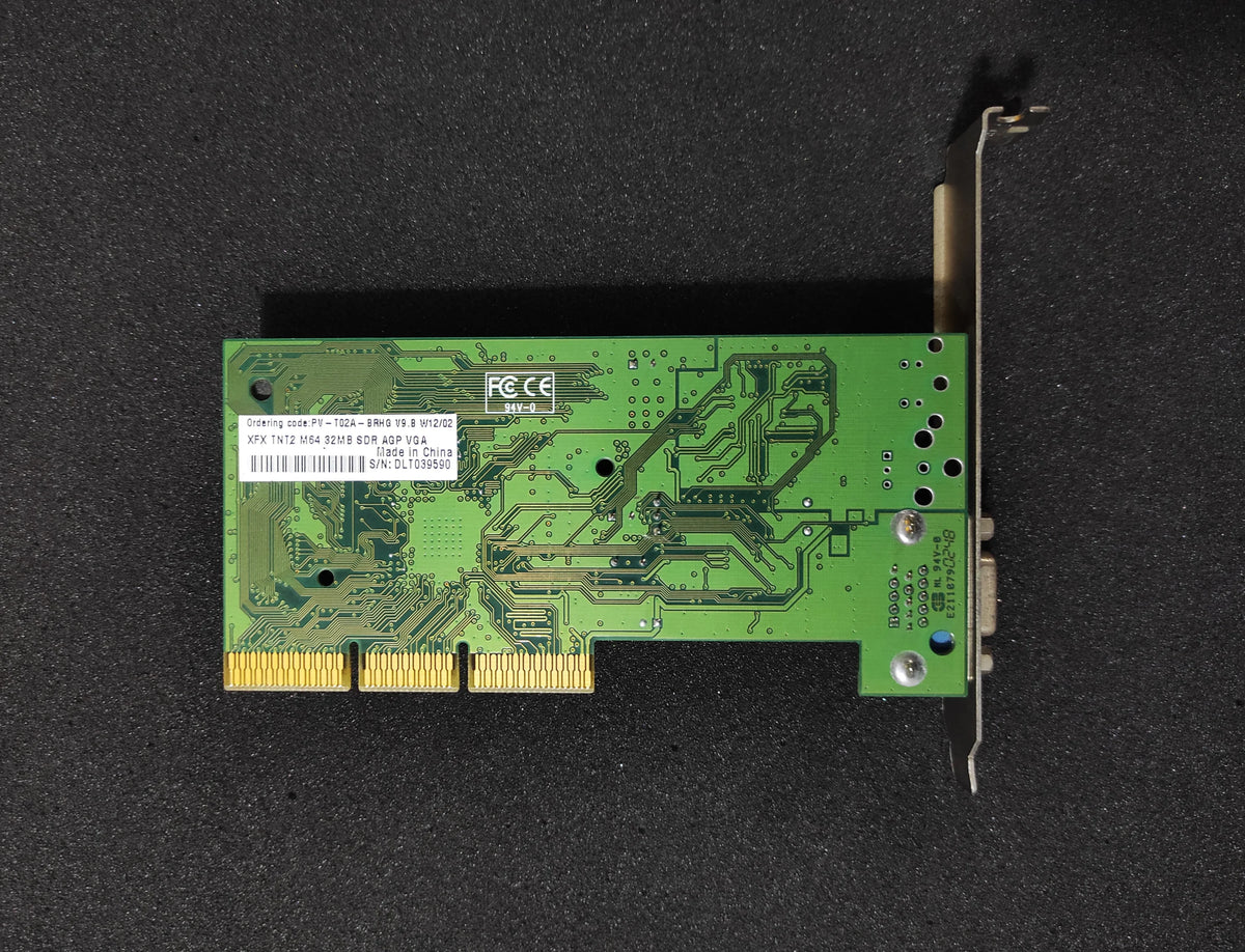 Nvidia Riva 32mb XFX NVIDIA RIVA TNT2 M64 32MB VGA AGP Vintage Retro Graphics Card ...